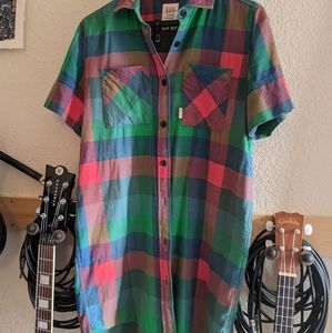 Flannel Shirt Dress
